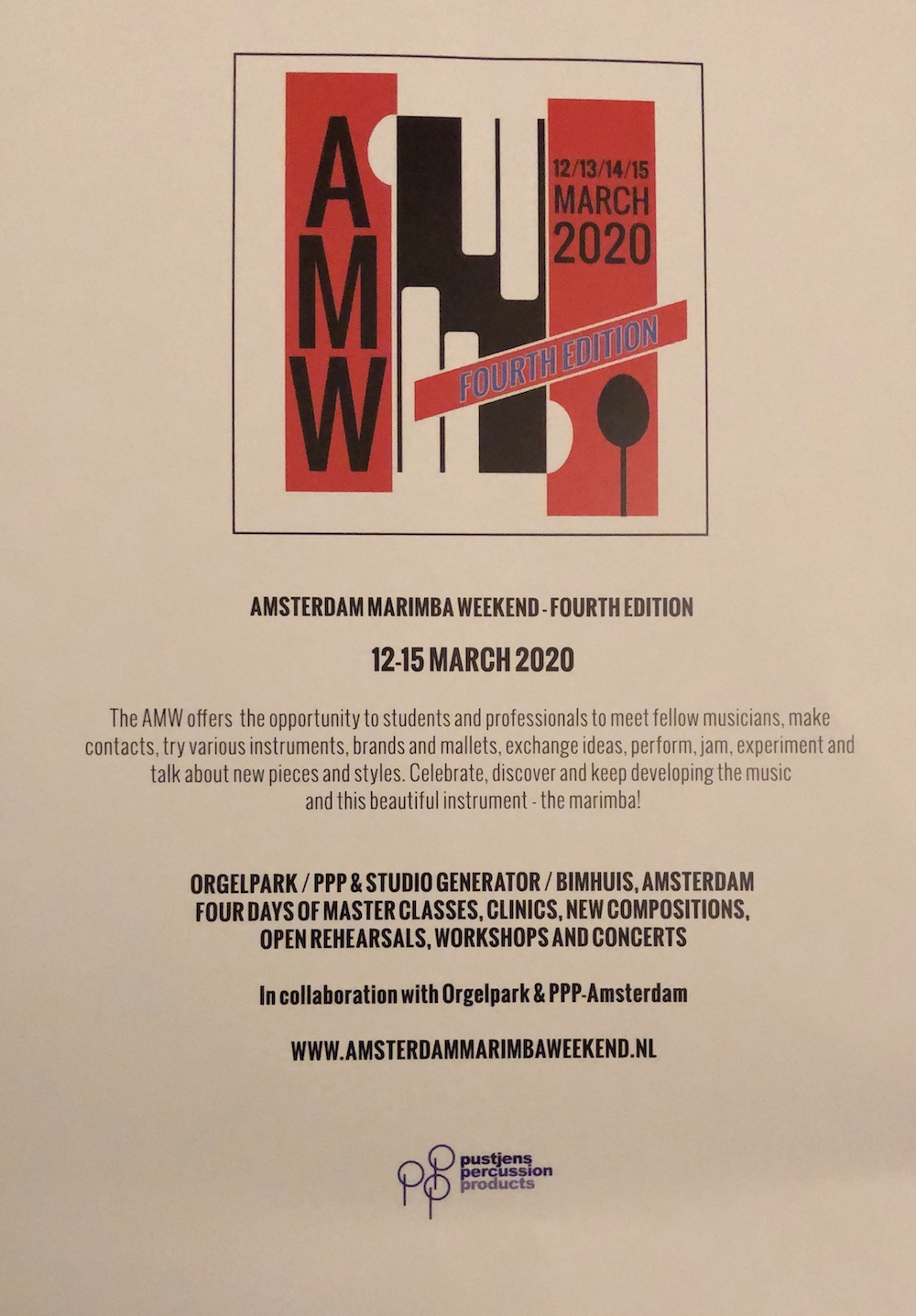Amsterdam Marimba weekend 2020
